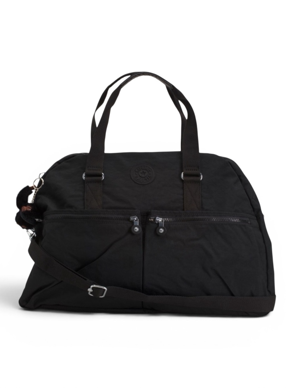 NEW Kipling Black Eugina Weekender Duffel Travel Gym Bag Nylon NWT